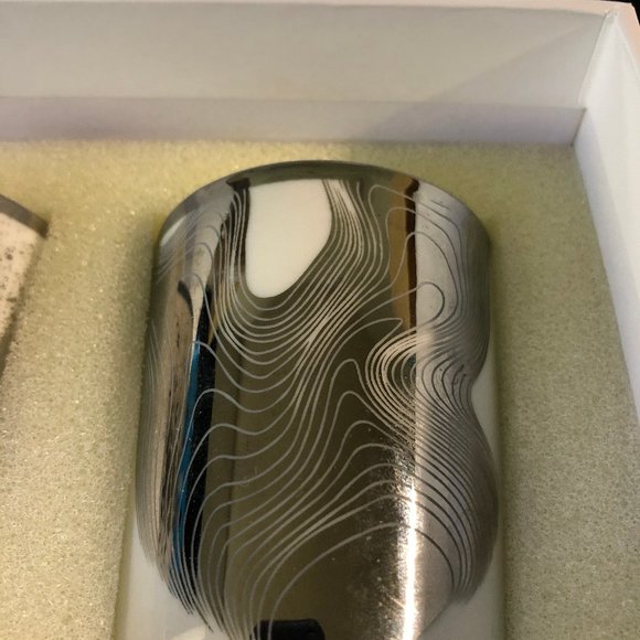 DL&CO : Mercury and White Votive Tumbler Candles NIB - Picture 3 of 12